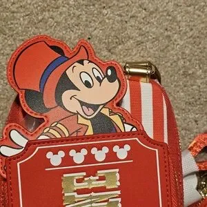 Disney Loungefly Circus Ticket with Mickey Mouse And Coin Purse Loungefly Disney Mickey Mouse Circus Ticket Belt Bag with  main image 4
